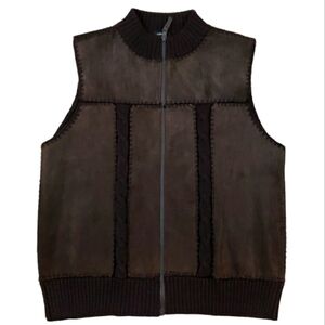 Designers Studio Original Vest Brown Size L.